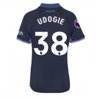 Tottenham Hotspur Destiny Udogie #38 Vieraspaita Naiset 2023-24 Lyhythihainen